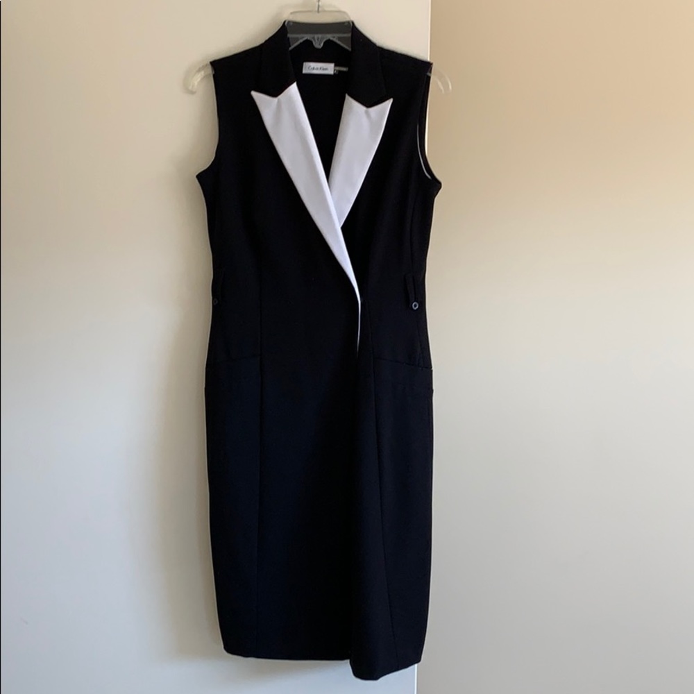 Long Calvin Klein Double Breasted Vest, New